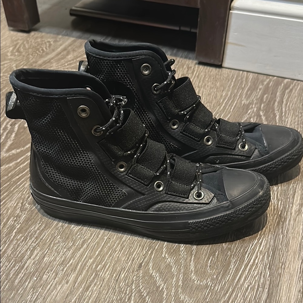 Converse Black High-Top Sneakers with Water Proof Upper